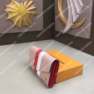 LV Sarah Wallet Epi Leather Rose Ballerine - Image 5