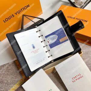 LV Small Ring Agenda Cover Black - Image 5