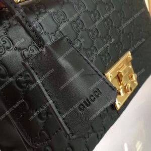 Gucci Padlock Medium Signature Shoulder Bag Black - Image 6