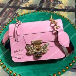 Gucci Queen Margaret Leather Bag Pink