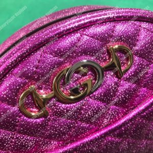 Gucci Laminated Leather Mini Bag Purple - Image 3