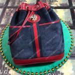 Gucci Rajah Medium Bucket Bag Blue