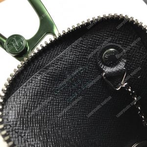LV Zip Key Ring Monogram Vivienne Eclipse Black - Image 4