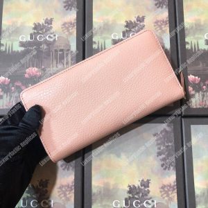 Gucci Leather Zip Around Wallet Light Pink - Image 3