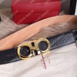 ﻿Salvatore Ferragamo Adjustable Gancini Belt