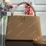 LV Capucines BB Taurillon Leather Beige