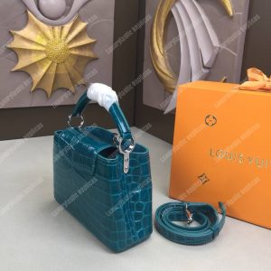 LV Capucines Mini Crocodilien Brillant Cactus - Image 3