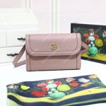 Gucci GG Calfskin Mini Shoulder Flap Bag Magnolia