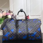 LV Keepall Bandoulière 50 Blue Pixel