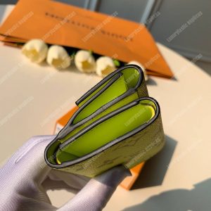 LV Discovery Compact Wallet K45 Taiga Monogram Jaune - Image 3