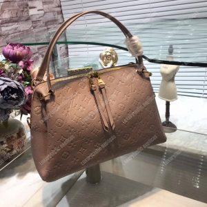 LV Ponthieu PM Monogram Empreinte Leather Vison - Image 4