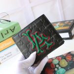 Gucci GG Signature Leather Wallet with LA Dodgers Patch™