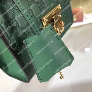 Gucci Padlock Small Signature Shoulder Bag Emerald Green - Image 5