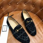 Gucci Jordaan GG Velvet Loafer Black