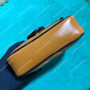 Gucci GG Marmont Super Mini Bag Cognac Matelassé - Image 7