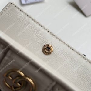 Gucci Leather Card Case With Double G Off-White - Image 8