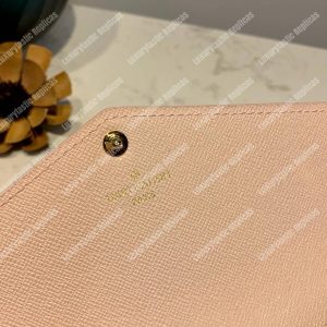 LV Sarah Wallet Damier Ebine Rose Ballerine Pink - Image 9