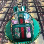 Gucci Ophidia GG Flora Small Backpack Green