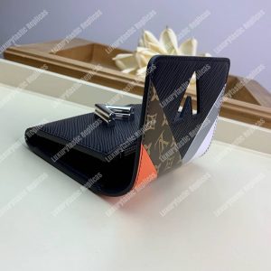 LV Twist Compact Wallet Epi Leather Monogram Noir Tan - Image 6