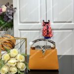 LV Capucines Mini Taurillon Python Jaune