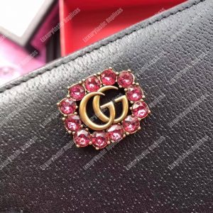 Gucci Leather Zip Around Wallet Black - Image 3