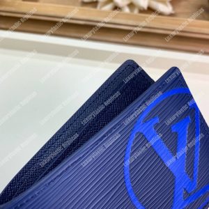 LV Multiple Wallet Epi Leather Marine Bleu Initials - Image 5