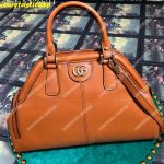 Gucci Re(Belle) Medium Shoulder Bag Leather Orange