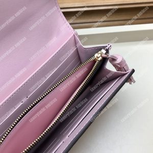 LV Croisette Wallet Damier canvas w/ grained leather Magnolia - Image 8