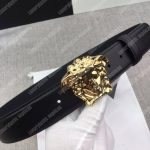 Versace Palazzo Belt with Gold Medusa Buckle