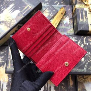 Gucci Ophidia GG Flora Card Case Wallet Red - Image 5