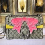 Gucci Dionysus Crystal And Pink Bow Shoulder Bag