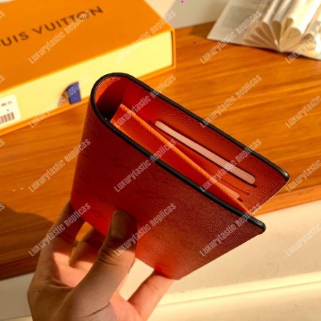 LV Brazza Wallet Orange - Image 4