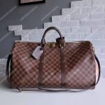 LV Keepall Bandouliere 55 Damier Ebene
