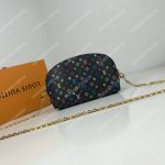 LV Multicolor Cosmetic Pouch GM Black