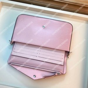 LV Pochette Felicie Epi Leather Rose Ballerine - Image 3