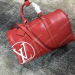 LV Keepall Bandouliere 45 Epi Leather Red