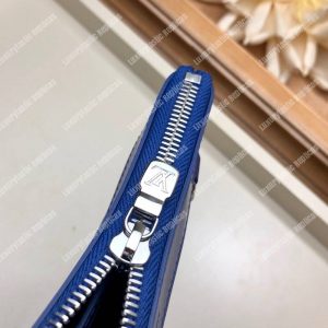 LV Discover Pochette K45 Taiga Monogram Navy Blue - Image 5