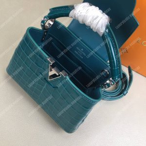 LV Capucines Mini Crocodilien Brillant Cactus - Image 7