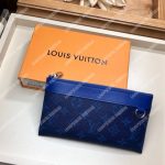 LV Discover Pochette K45 Taiga Monogram Navy Blue