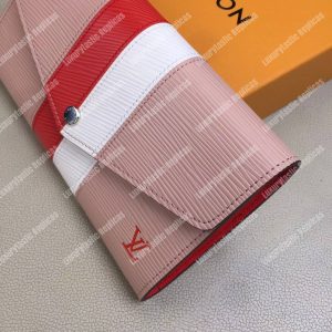 LV Sarah Wallet Epi Leather Rose Ballerine - Image 7