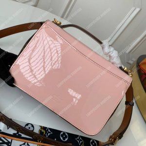 LV Cherrywood BB Smooth Patent Monogram Rose Ballerine - Image 3
