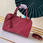 LV Speedy Bandouliere 25 Monogram Empreinte Leather Cherry Berry