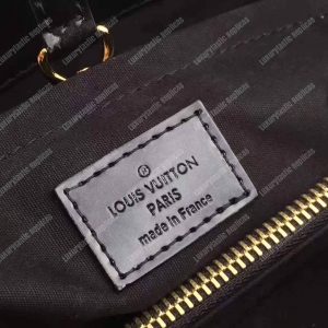LV Montaigne MM Tote Bag Monogram Vernis Black - Image 5