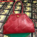 Gucci Re(Belle) Large Top Handle Tote Leather Red