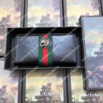 Gucci Rajah Zip Around Wallet Leather Black