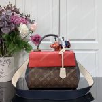 LV Cluny BB Handbag Monogram Lie de Vin Red