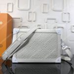 LV Soft Trunk Taurillon Monogram Leather Powder