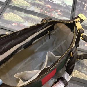 Gucci Rania Convertible Top Handle Bag Web GG Canvas Small - Image 3