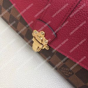 LV Clapton Wallet Damier Ebene Raisin - Image 4