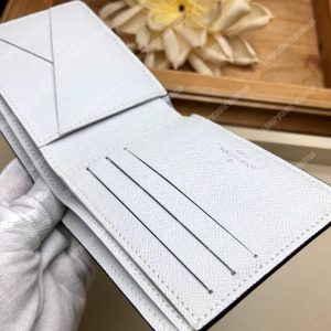 LV Multiple Wallet K45 Taiga Monogram Blanc - Image 7